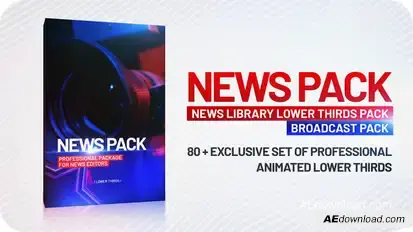 Lower Thirds Pack News broadcast-packages template preview