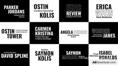 Lower Thirds | Titles Elements template preview