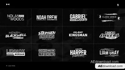 Lower Thirds Unique | After Effects Elements template preview