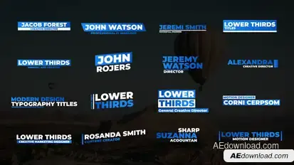 Lower Thirds V2.0 | AE Elements template preview