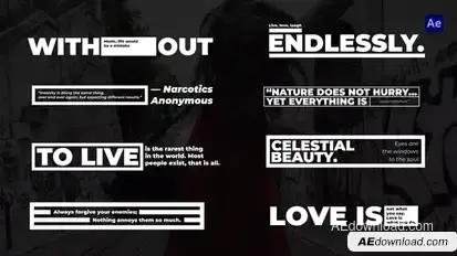 Lower Thirds v2 - AE Titles template preview