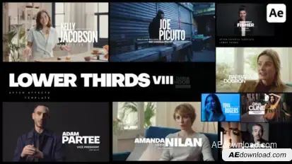 Lower Thirds VIII Titles template preview