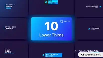 Lower Thirds Vol. 02 Elements template preview