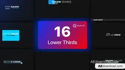 Lower Thirds Vol. 05 Elements template preview