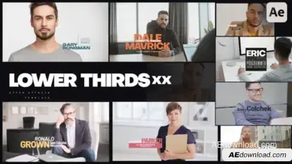 Lower Thirds XX Titles template preview