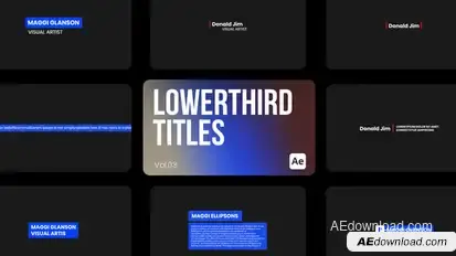 Lowerthird Titles 03 for After Effects Titles template preview