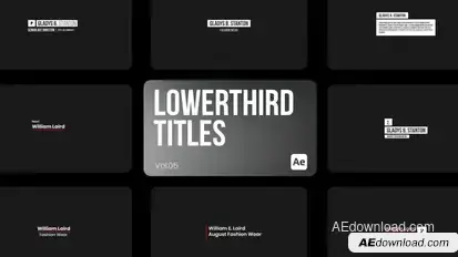 Lowerthird Titles 05 for After Effects Titles template preview