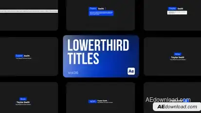 Lowerthird Titles 06 for After Effects Titles template preview