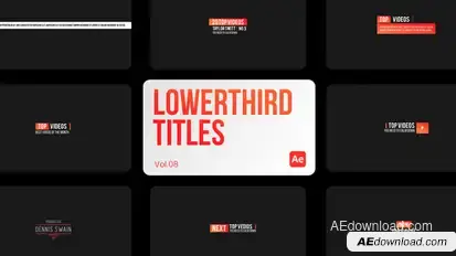 Lowerthird Titles 08 for After Effects Titles template preview