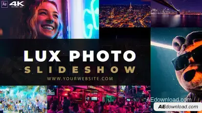 Lux Photo & Video Slideshow 4K V2 Video Displays template preview