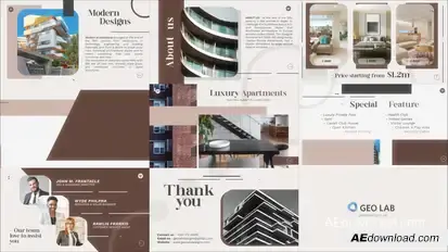 Luxury Apartments Opener l Real Estate l Property Rental Slideshow Openers template preview
