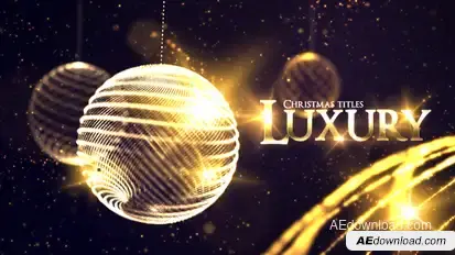 Luxury Christmas Titles Titles template preview