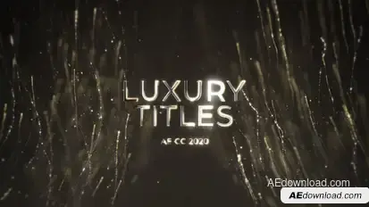 Luxury Glitter Streaks Titles Titles template preview