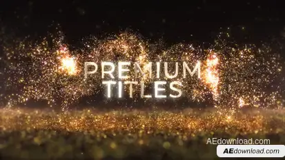 Luxury Glowing Gold Titles Titles template preview