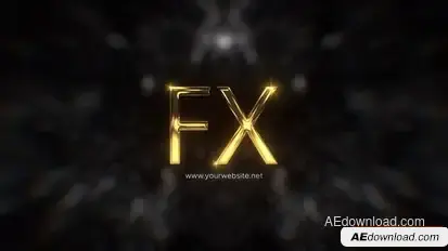 Luxury Gold Logo Reveal Logo Stings template preview