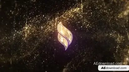 Luxury Gold Particles Titles Titles template preview