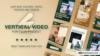 Luxury Green & Gold Instagram Reels Product Promo template preview