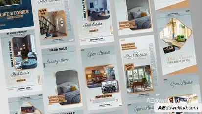 Luxury House Real Estate Stories Product Promo template preview