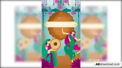 Luxury Indian Wedding Video Template Elements template preview