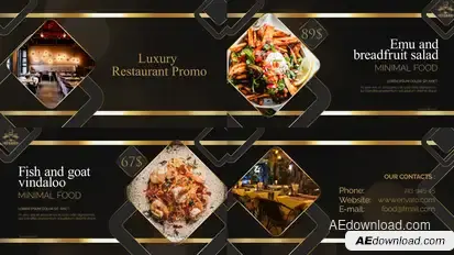 Luxury Restaurant Promo Product Promo template preview