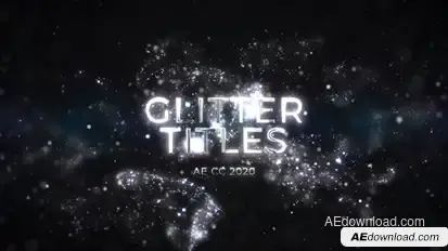 Luxury Silver Glitter Titles Titles template preview