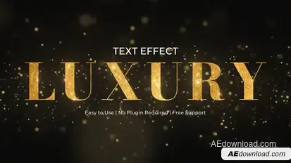 Luxury Text Effect Titles template preview