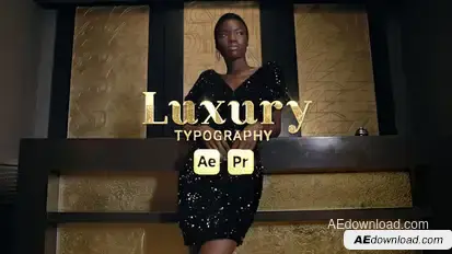 Luxury Typography Titles template preview