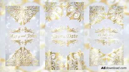 Luxury Wedding Invitation Card Titles template preview
