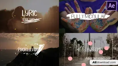 Lyric Slideshow | After Effects Openers template preview
