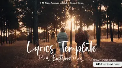Lyrics Template Eastwood Video Displays template preview