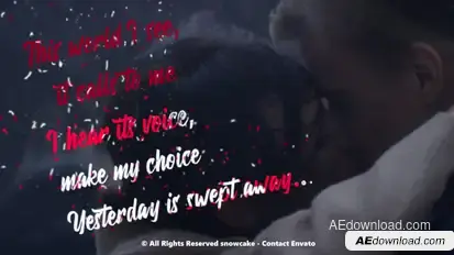 Lyrics Template Liquid Style Video Displays template preview