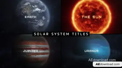 Macro Planets Titles Titles template preview
