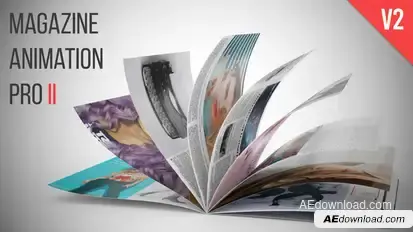 Magazine Animation Pro II Video Displays template preview