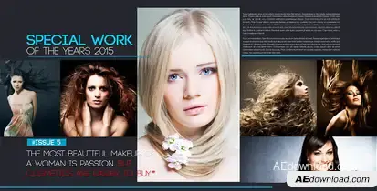 Magazine Layout Video Displays template preview