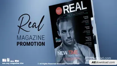 Magazine Promotion - Real Product Promo template preview