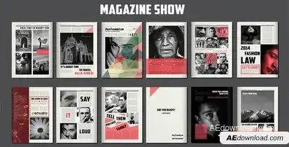 Videohive Magazine Show Video Displays template preview