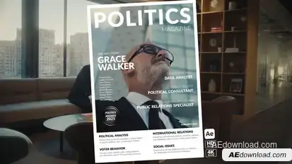 Magazine Transitions Elements template preview
