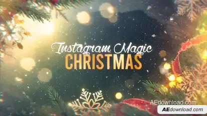 Magic Christmas - Instagram Slideshow Openers template preview