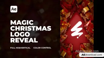 Magic Christmas Logo Reveal Logo Stings template preview