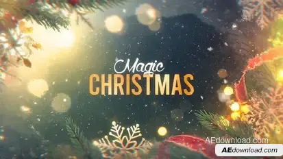 Magic Christmas Slideshow Openers template preview
