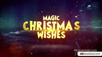 Magic Christmas Wishes 2024 Titles template preview