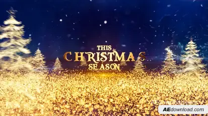 Magic Christmas Wishes 2026 Titles template preview