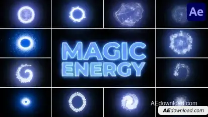 Magic Energy for After Effects Elements template preview
