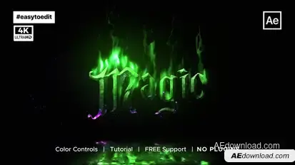 Magic Fire Logo Logo Stings template preview
