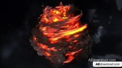 Magic Fire Reveal Logo Stings template preview