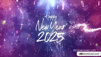 Magic New Year Greetings Titles template preview