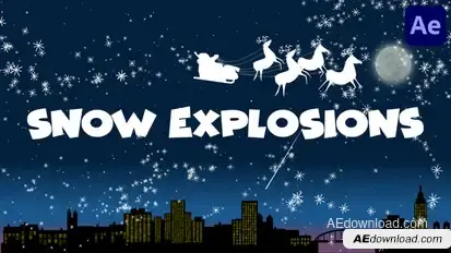 Magic Snow FX Pack | After Effects Elements template preview