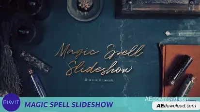 Magic Spell Slideshow Video Displays template preview