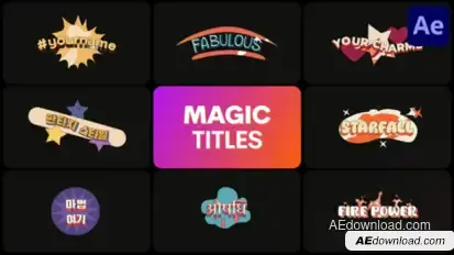Magic Titles | After Effects Titles template preview
