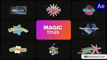 Magic Titles | After Effects Titles template preview